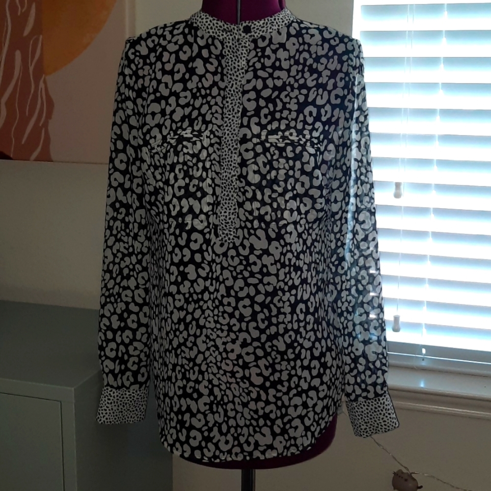 Leopard print blouse